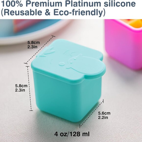 Leakproof Dips Containers Compatible with Most Bento Lunch Box - Picture 2 of 6